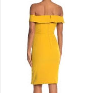 Nordstrom Golden OfftheShoulder Sweetheart Dress